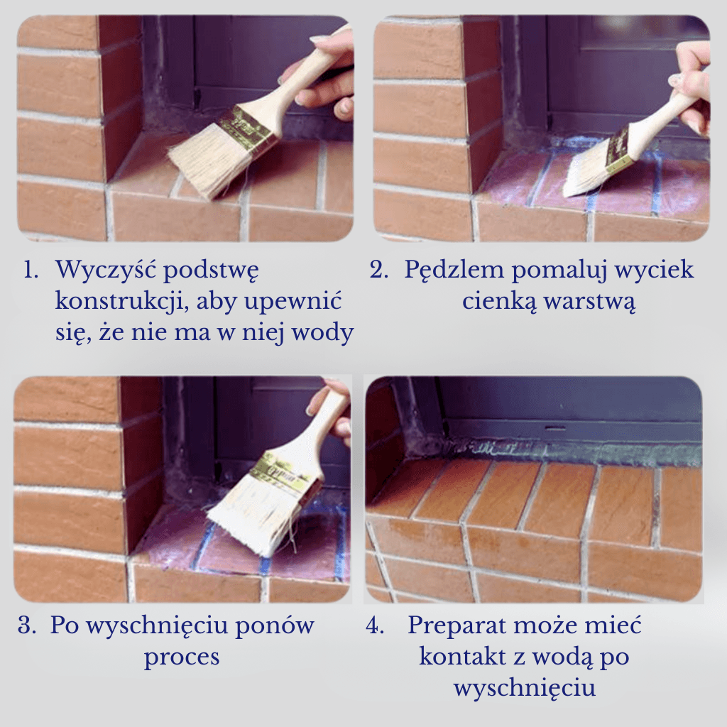 Dropper - Skuteczna ochrona przed przeciekami w dachu, łazience i instalacjach
100G
(PĘDZEL GRATIS)