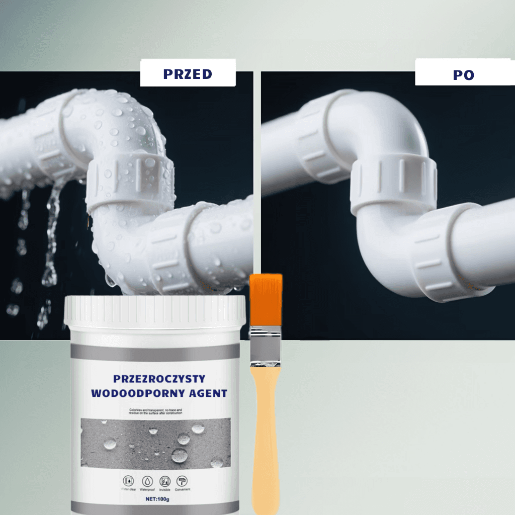 Dropper - Skuteczna ochrona przed przeciekami w dachu, łazience i instalacjach
100G
(PĘDZEL GRATIS)